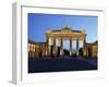 Brandenburg Gate Floodlit in the Evening, Pariser Platz, Unter Den Linden, Berlin, Germany, Europe-null-Framed Photographic Print