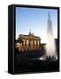 Brandenburg Gate, Floodlit, Pariser Platz, Unter Den Linden, Berlin, Germany, Europe-null-Framed Stretched Canvas