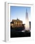 Brandenburg Gate, Floodlit, Pariser Platz, Unter Den Linden, Berlin, Germany, Europe-null-Framed Photographic Print