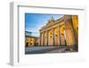 Brandenburg Gate in Berlin, Germany.-SeanPavonePhoto-Framed Photographic Print