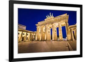 Brandenburg Gate in Berlin, Germany.-SeanPavonePhoto-Framed Photographic Print