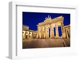 Brandenburg Gate in Berlin, Germany.-SeanPavonePhoto-Framed Photographic Print