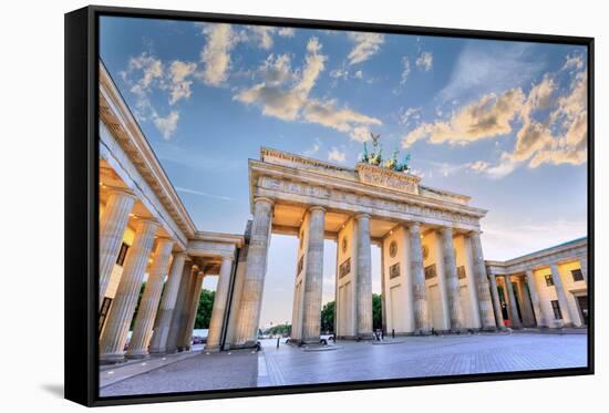 Brandenburg Gate of Berlin Germany-noppasin wongchum-Framed Stretched Canvas