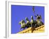 Brandenburg Gate Quadriga, Unter Den Linden, Berlin, Germany-Walter Bibikow-Framed Photographic Print