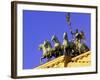 Brandenburg Gate Quadriga, Unter Den Linden, Berlin, Germany-Walter Bibikow-Framed Photographic Print