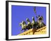 Brandenburg Gate Quadriga, Unter Den Linden, Berlin, Germany-Walter Bibikow-Framed Photographic Print