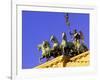 Brandenburg Gate Quadriga, Unter Den Linden, Berlin, Germany-Walter Bibikow-Framed Photographic Print