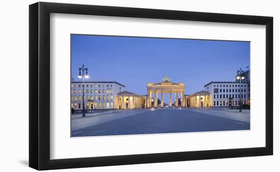 Brandenburger Tor in the evening, Berlin, Germany-null-Framed Art Print