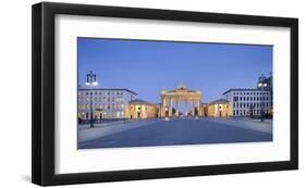 Brandenburger Tor in the evening, Berlin, Germany-null-Framed Art Print