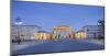 Brandenburger Tor in the evening, Berlin, Germany-null-Mounted Art Print