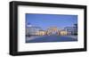 Brandenburger Tor in the evening, Berlin, Germany-null-Framed Art Print