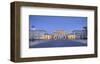 Brandenburger Tor in the evening, Berlin, Germany-null-Framed Art Print