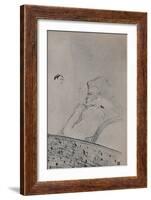 'Brandes in Her Dressing Room', c.1895, (1946)-Henri de Toulouse-Lautrec-Framed Giclee Print