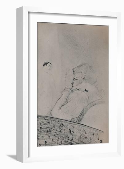 'Brandes in Her Dressing Room', c.1895, (1946)-Henri de Toulouse-Lautrec-Framed Giclee Print