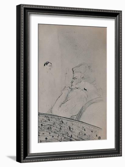 'Brandes in Her Dressing Room', c.1895, (1946)-Henri de Toulouse-Lautrec-Framed Giclee Print