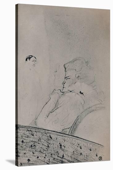 'Brandes in Her Dressing Room', c.1895, (1946)-Henri de Toulouse-Lautrec-Stretched Canvas