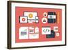 Branding and Application Design Elements-bloomua-Framed Art Print