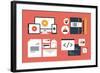 Branding and Application Design Elements-bloomua-Framed Art Print