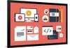 Branding and Application Design Elements-bloomua-Framed Art Print