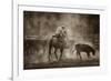 Branding at Lost Canyon-Barry Hart-Framed Giclee Print