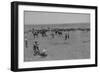 Branding At Texas Ranch-7 RANCH-Framed Art Print