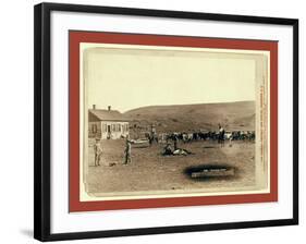 Branding Cattle-John C. H. Grabill-Framed Giclee Print