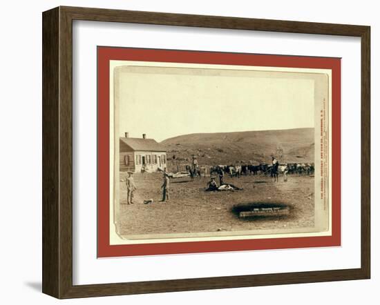 Branding Cattle-John C. H. Grabill-Framed Giclee Print