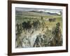 Branding of Young Bulls in Maremma, Circa 1887-Giovanni Fattori-Framed Giclee Print