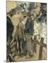 Branding of Young Bulls in Maremma, Circa 1887-Giovanni Fattori-Mounted Giclee Print