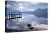 Brandlehow Bay, Borrowdale, Lake Derwent Water at daybreak, Lake District Nat'l Park, England-John Potter-Stretched Canvas