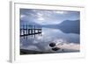 Brandlehow Bay, Borrowdale, Lake Derwent Water at daybreak, Lake District Nat'l Park, England-John Potter-Framed Photographic Print