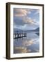 Brandlehow Bay, Borrowdale, Lake Derwent Water at daybreak, Lake District Nat'l Park, England-John Potter-Framed Photographic Print