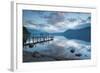 Brandlehow Bay, Borrowdale, Lake Derwent Water at Daybreak-John Potter-Framed Photographic Print