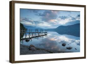 Brandlehow Bay, Borrowdale, Lake Derwent Water at Daybreak-John Potter-Framed Photographic Print