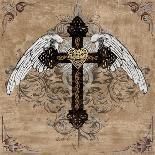 Cross with Wings-Brandon Glover-Art Print