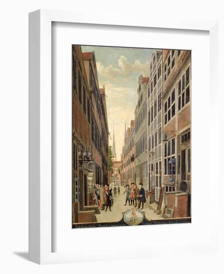 Brandstweite in Hamburg, 1775-C. F. Feldt-Framed Giclee Print