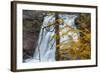 Brandywine Falls in Autumn in Cuyahoga National Park, Ohio, USA-Chuck Haney-Framed Photographic Print