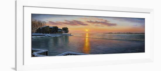 Branford Sunset Beach-Bruce Dumas-Framed Giclee Print