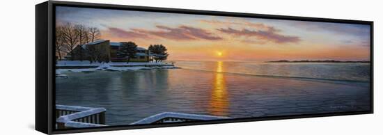 Branford Sunset Beach-Bruce Dumas-Framed Stretched Canvas