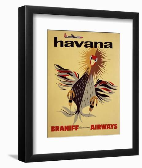 Braniff International Airways, Havana-null-Framed Art Print