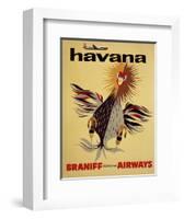 Braniff International Airways, Havana-null-Framed Art Print