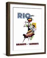 Braniff International Airways, Rio-null-Framed Art Print