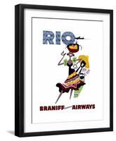 Braniff International Airways, Rio-null-Framed Art Print