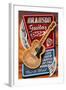 Branson, Missouri - Acoustic Guitar Music Shop-Lantern Press-Framed Art Print