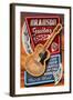 Branson, Missouri - Acoustic Guitar Music Shop-Lantern Press-Framed Art Print