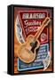 Branson, Missouri - Acoustic Guitar Music Shop-Lantern Press-Framed Stretched Canvas