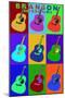 Branson, Missouri - Acoustic Guitar Pop Art-Lantern Press-Mounted Art Print