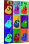 Branson, Missouri - Acoustic Guitar Pop Art-Lantern Press-Mounted Art Print