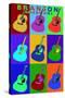 Branson, Missouri - Acoustic Guitar Pop Art-Lantern Press-Stretched Canvas