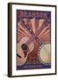 Branson, Missouri - Guitar and Banjo-Lantern Press-Framed Art Print